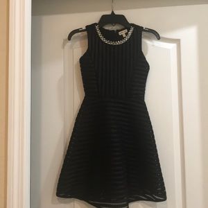 Monteau girl black dress. Size 7
